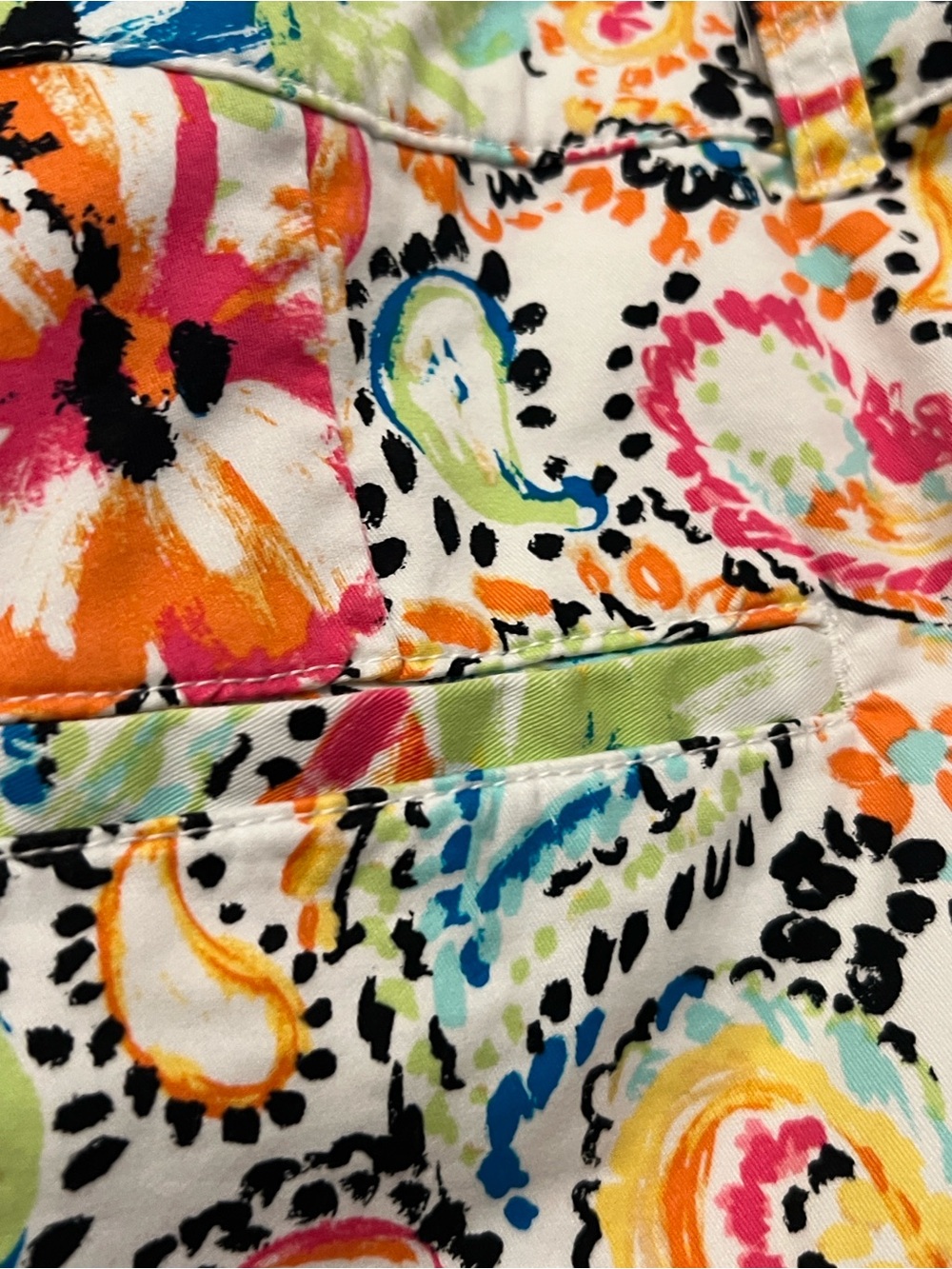 Christopher & Banks White Multicolor Floral Paisley Petite Skort - Picture 10 of 14